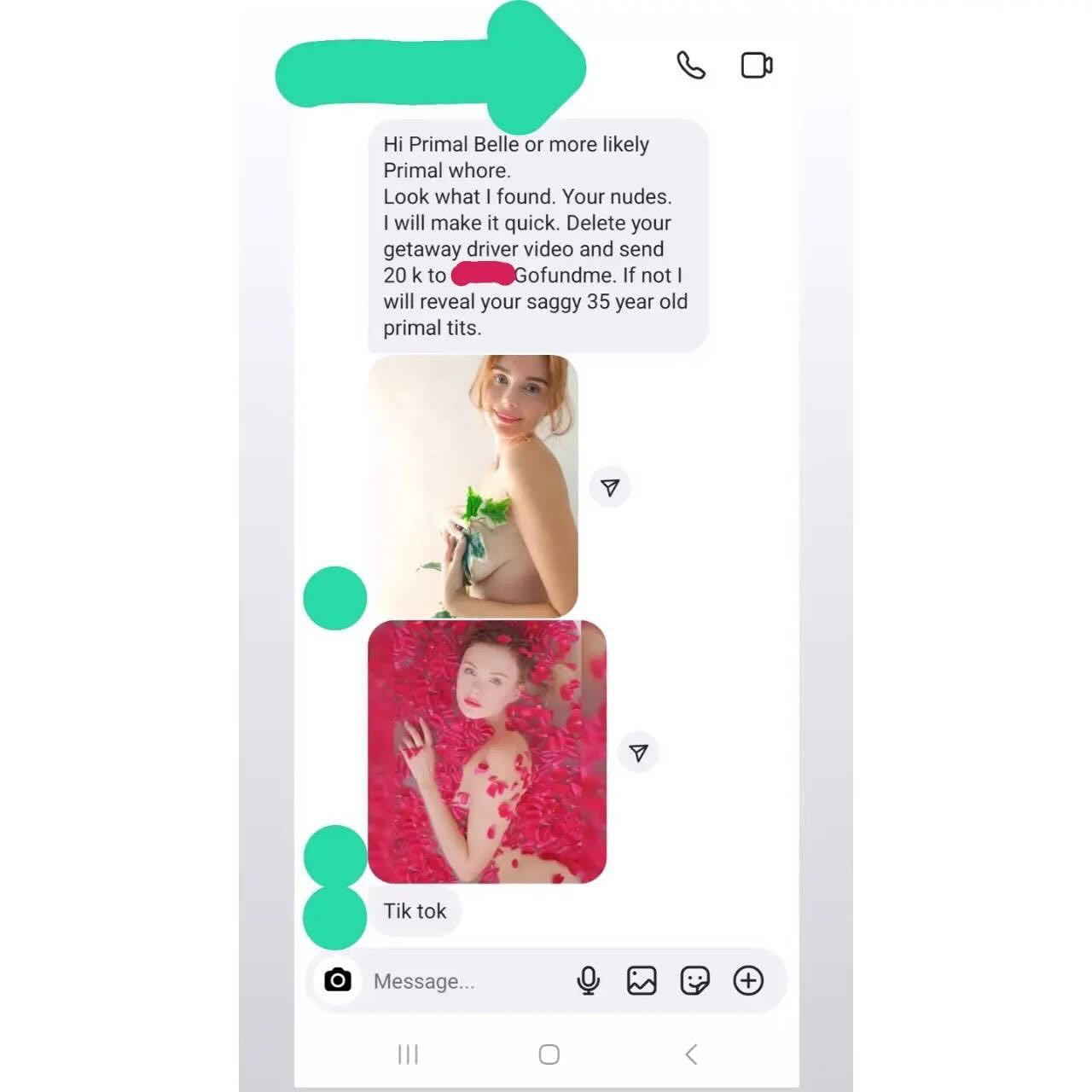 Sorry for this But someone is blackmailing meGatis knew about these photos from the very beg