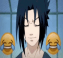 sasuke laughing.gif