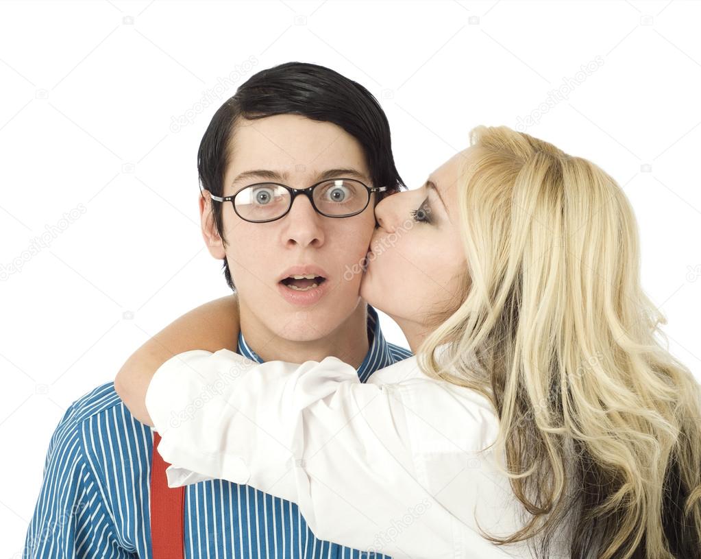 Depositphotos 18232795 stock photo surprised by valentine kiss
