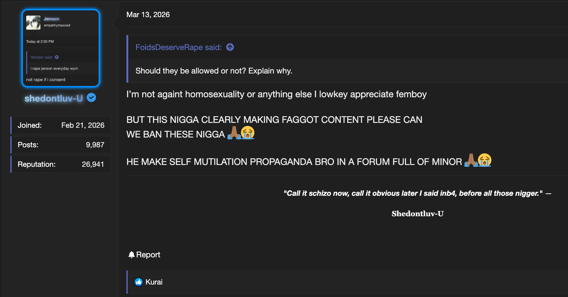 Lowkappreciatefem