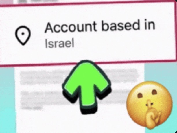 Account based in Israel
