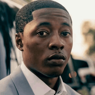 Black man looking
