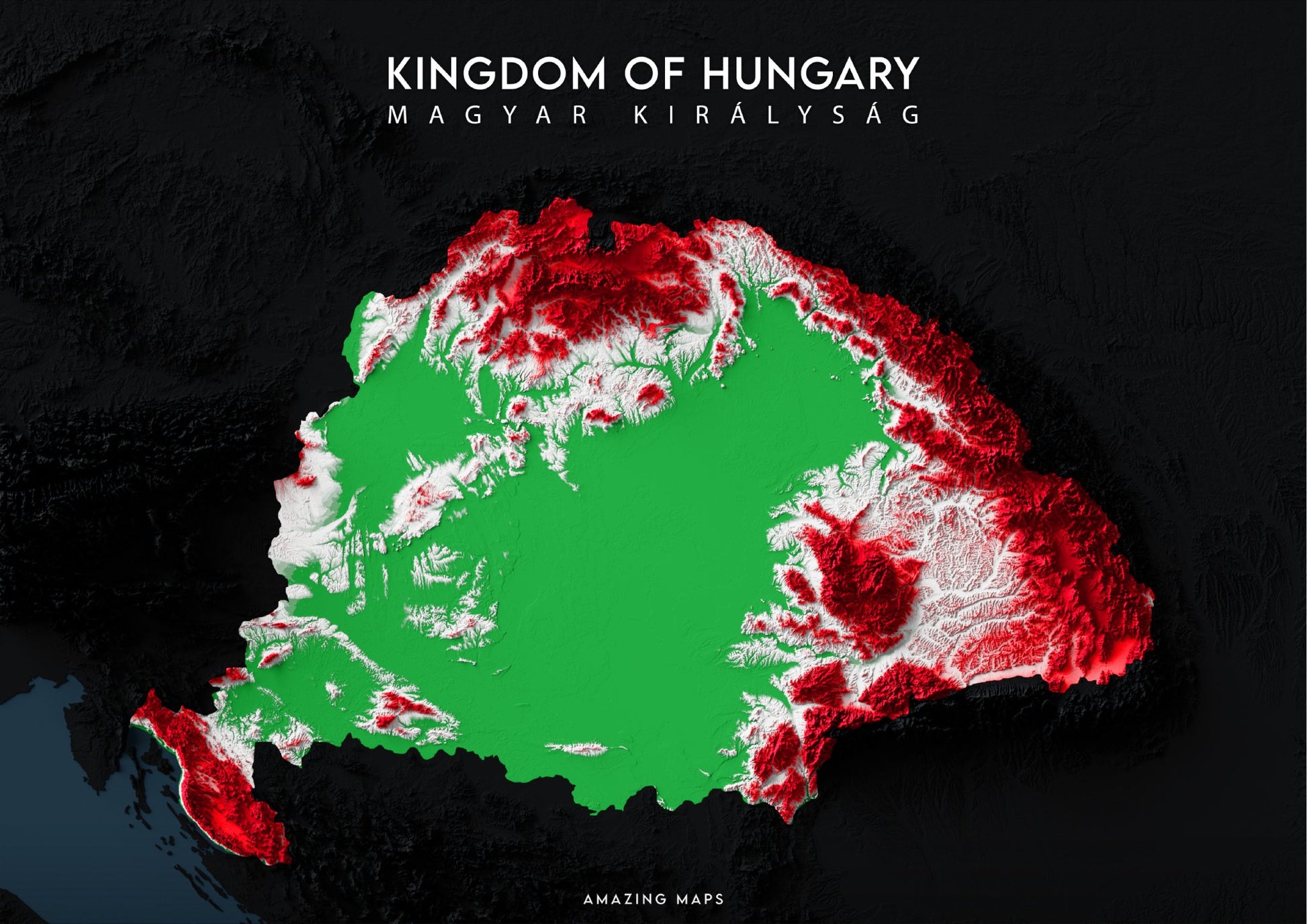 Greater hungary relief map 182913 3549725806