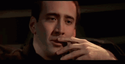 Nicolas cage thrilled touching lips laugh qvbc11re32s1u7fn