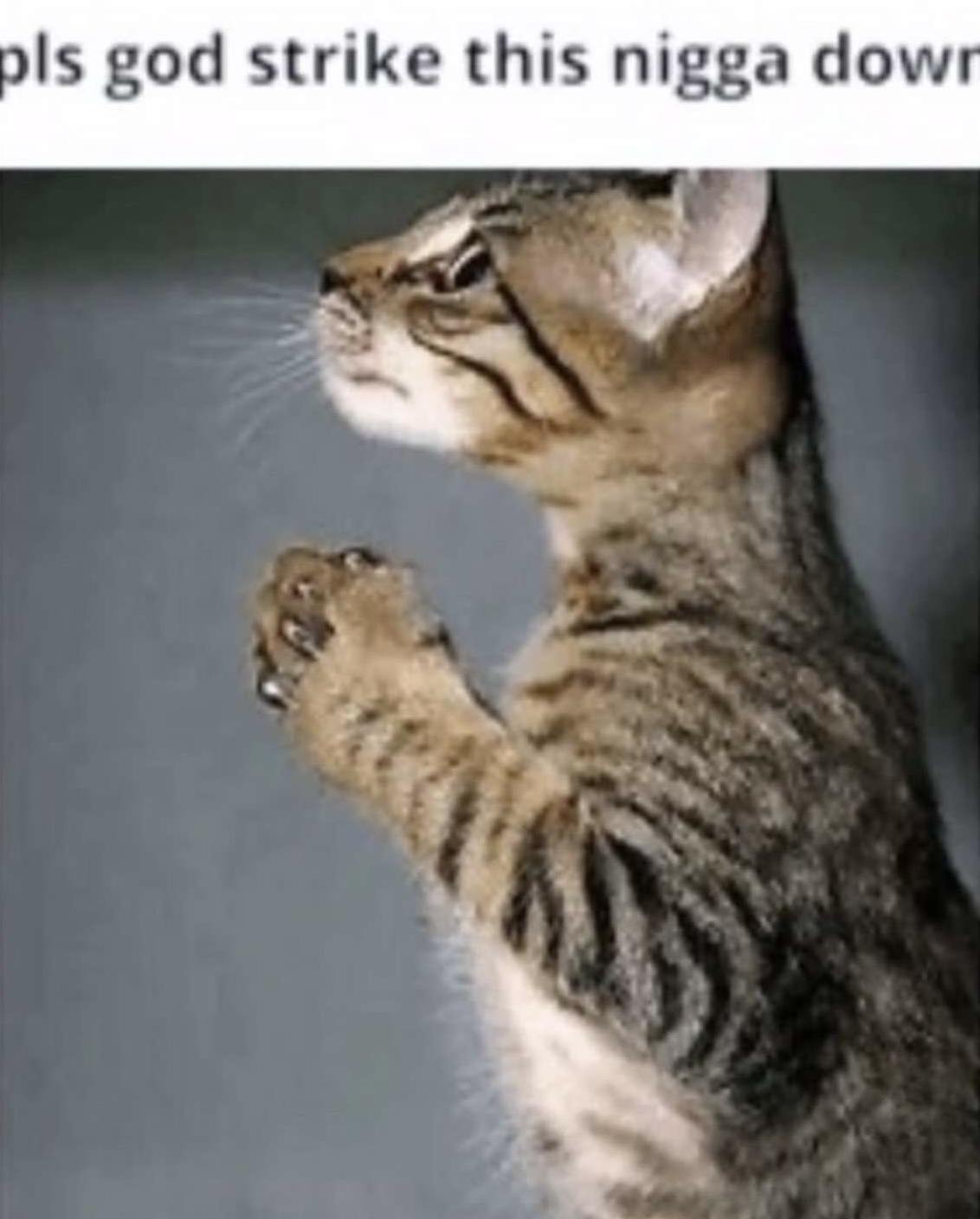 Pls god strike this nigga down