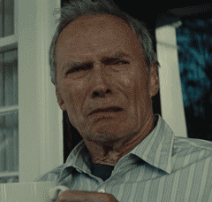 Disgusted clint eastwood
