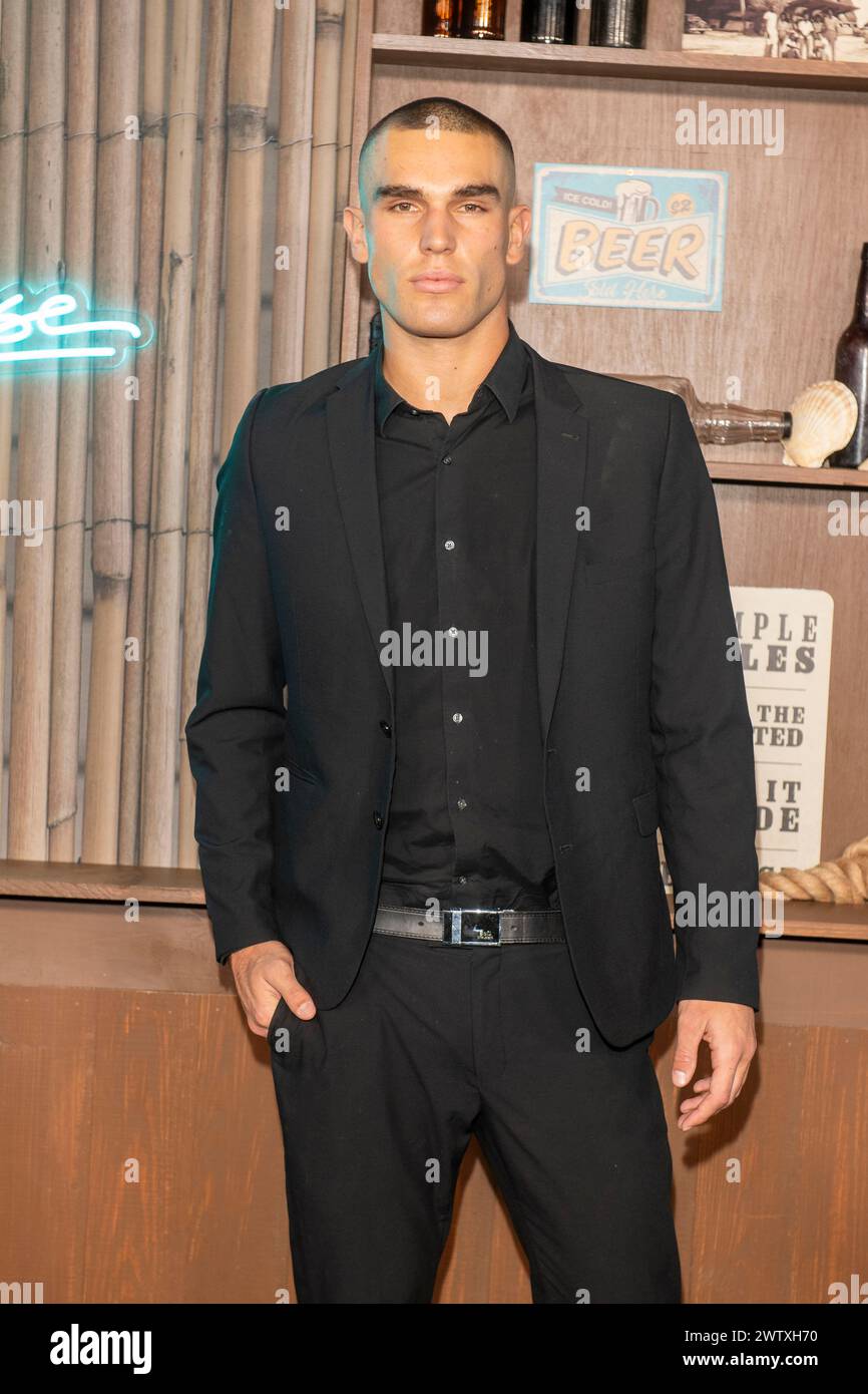 New york united states 19th mar 2024 josh mcgregor attends the road house new york premiere at