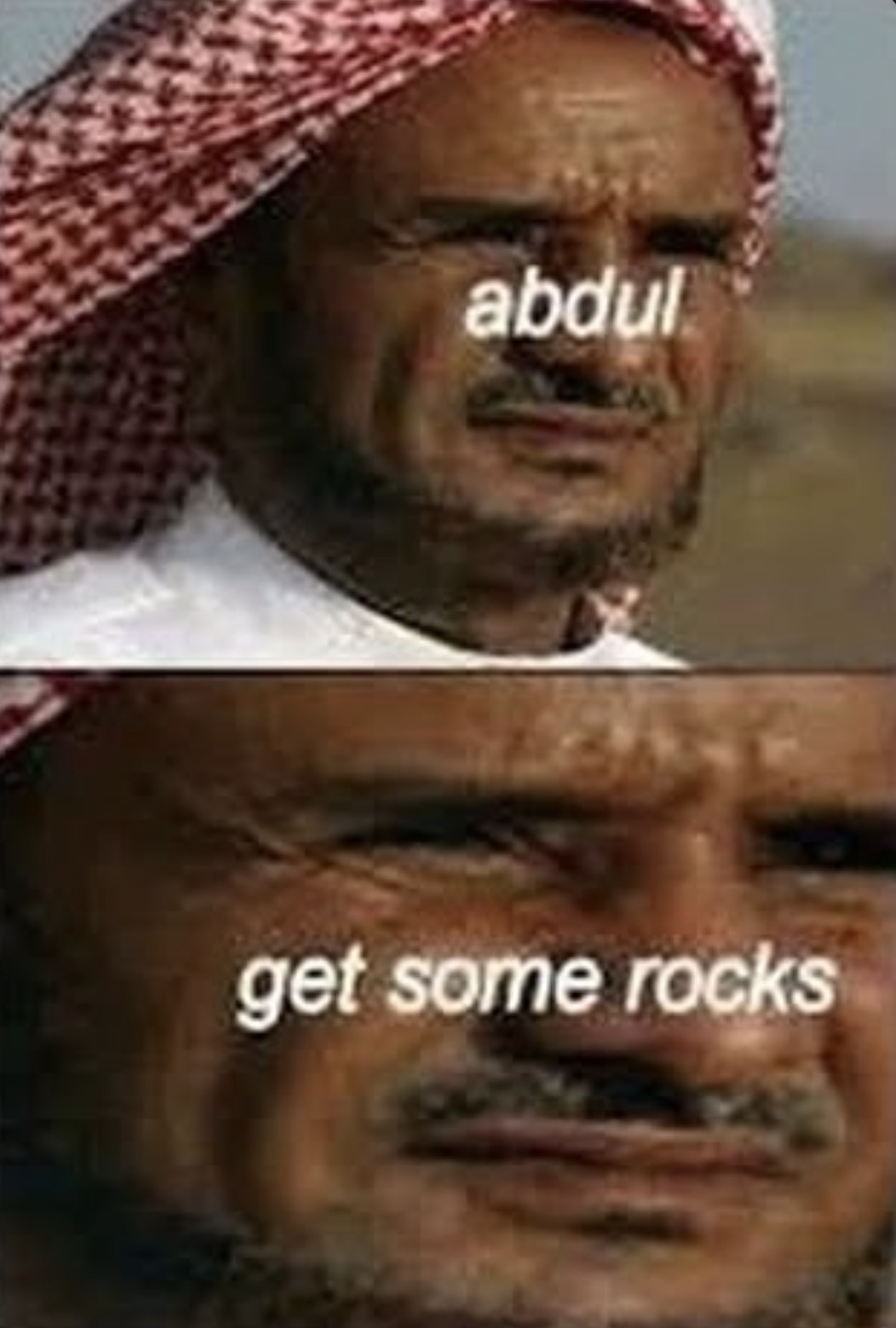 Abdul get some rocks degen pic