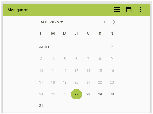 Timetable