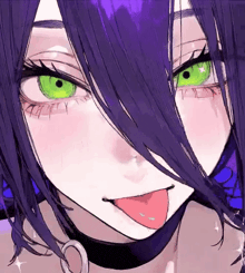 Reze tongue out reze chainsaw man moving her head