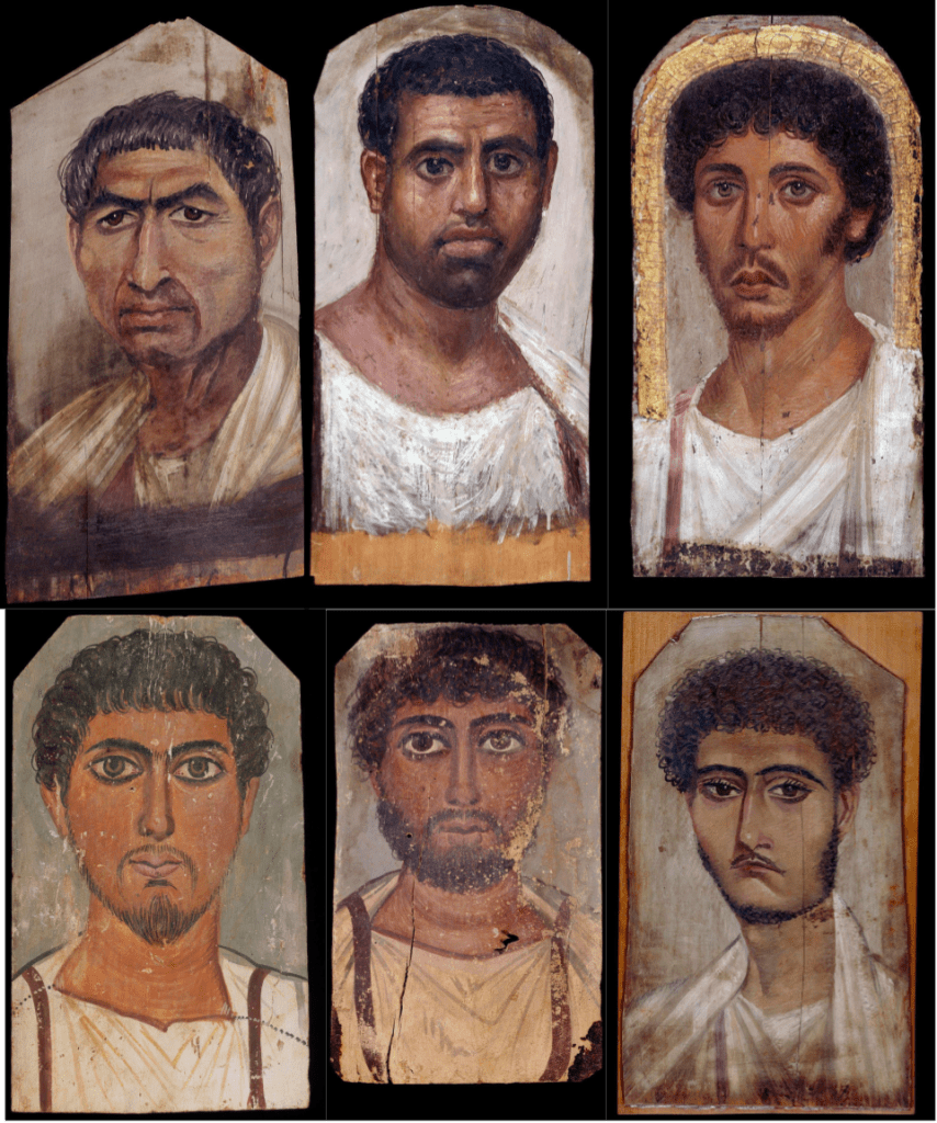 British Museum Mummy Portrait Collage