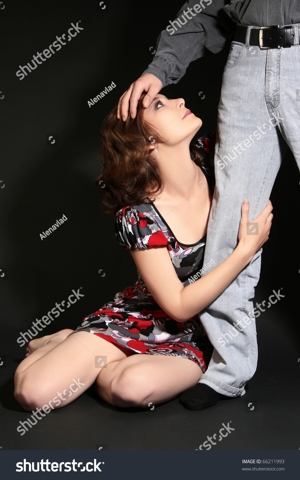 Hugging leg