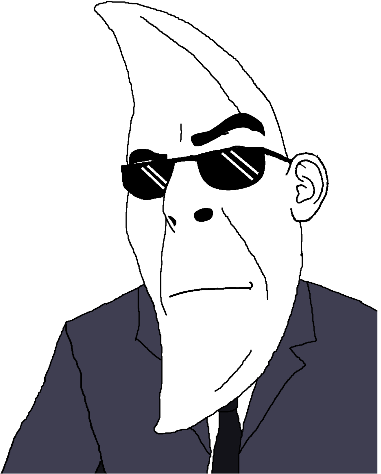 287370   soyboorucom   1soyjak black tie blue shirt closed eyes closed mouth cobson confused 