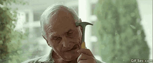 Crazy old man