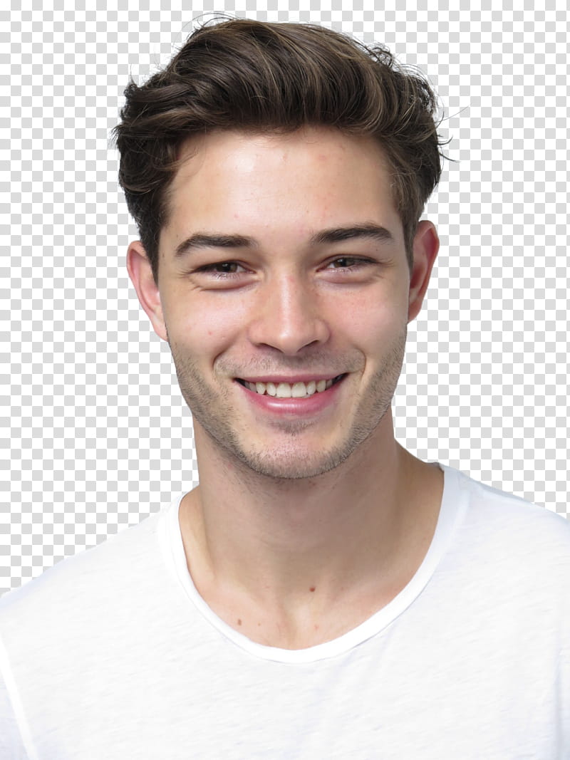 Francisco lachowski smiling man wearing white crew neck shirt png clipart