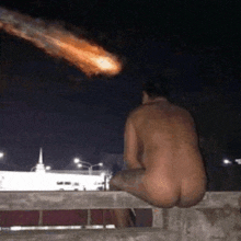Ass out stargazing meteor