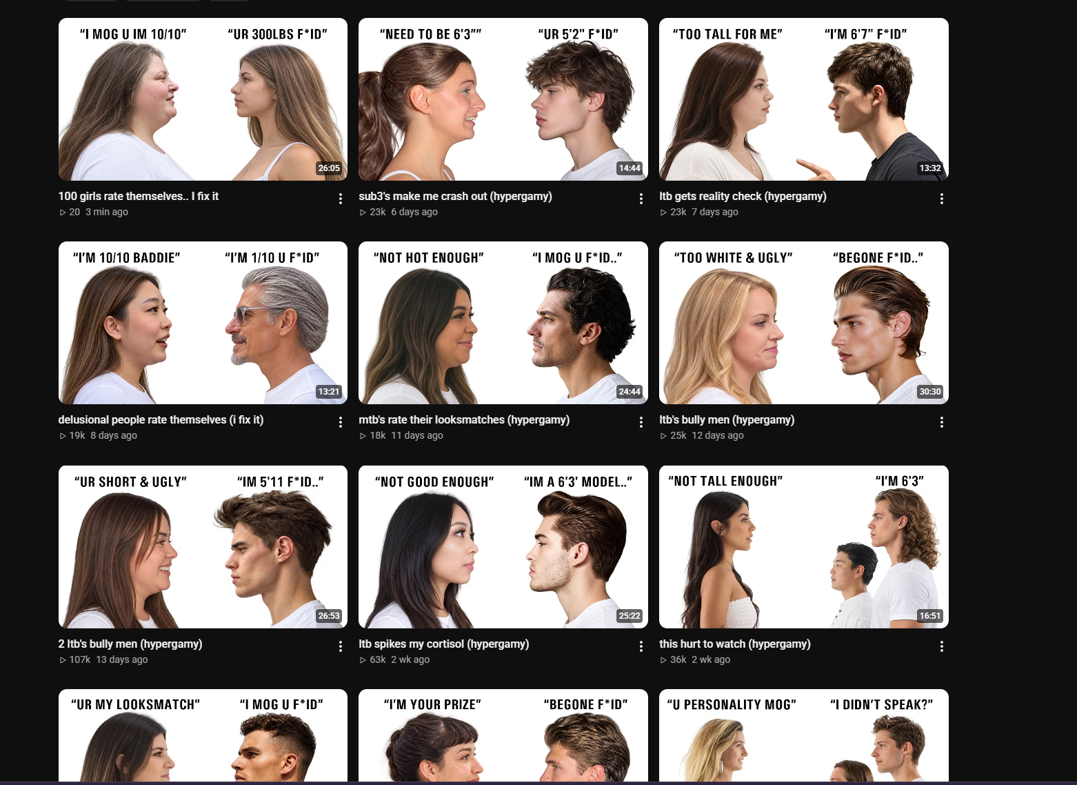 current state of looksmaxxing content | Looksmax.org - Men's Self ...