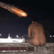 Ass out stargazing meteor